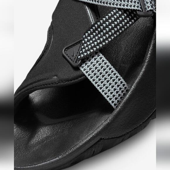 Nike Oneonta Men's Size 12 Sandals Black/Pure Platinum/Wolf Grey NWT - Picture 4 of 10